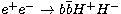$e^+e^-\rightarrow b\bar bH^+H^-$