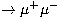 $\rightarrow\mu^+\mu^-$