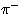 $\pi^-$