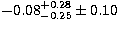 $-0.08^{+0.28}_{-0.25}\pm0.10$