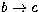 $b \rightarrow c$