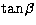 $\tan\beta$