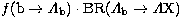 $f ({\rm b} \to \Lambda_{\rm b}) \cdot {\rm BR} (\Lambda_{\rm b} \to
\Lambda
{\rm X})$