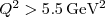 $Q^2> 5.5\,{\rm GeV^2}$
