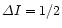 $\Delta I=1/2$