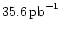 $35.6\,{\rm
pb}^{-1}$