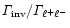 $\Gamma_{\mathrm {inv}}/ \Gamma_{\ell^+\ell^-}$