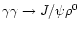 $\gamma\gamma \to
J/\psi \rho^0$