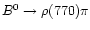 $B^0 \rightarrow \rho(770)\pi $