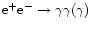 $\mathrm{e}^+\mathrm{e}^- \to\gamma\gamma(\gamma)$