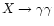 $X\to\gamma\gamma$