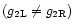 $(g_{2{\mathrm{L}}}\neq g_{2{\mathrm{R}}})$