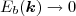 $E_b({\vec{k}}) \to 0$