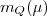 $m_Q(\mu)$
