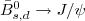 $\bar{B}^0_{s,d} \to J/\psi$