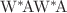 $\mathrm{W}^*\!\mathrm{A}\mathrm{W}^*\!\mathrm{A}$