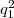 $\ensuremath q_1^2$