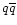 $q\overline{q}$