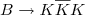 $B\to K\overline K K$