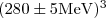 $(280 \pm 5 {\mathrm {MeV}})^3$