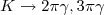 $K\to2\pi\gamma,3\pi\gamma$