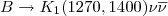 $B\rightarrow K_{1}(1270,1400)\nu\overline{\nu}$