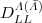 $D_{LL}^{\varLambda(\bar{\varLambda})}$