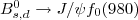 $B^{0}_{s,d} \to J/\psi f_{0}(980)$