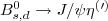 $B^{0}_{s,d}\to J/\psi \eta^{(\prime)}$