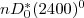 $nD^{*}_{0}(2400)^{0}$