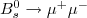 $B^{0}_{s}\to \mu^{+}\mu^{-}$