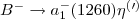 $B^{-}\to a^{-}_{1}(1260)\eta^{(\prime)}$
