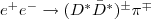 $e^{+}e^{-} \to(D^{*} \bar{ D}^{*})^{\pm} \pi^{\mp}$