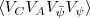 $$\langle V_{C} V_{A}V_{{\bar{\psi }}}V_{\psi }\rangle $$