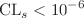 $$\text {CL}_s<10^{-6}$$