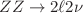$$ZZ\rightarrow 2\ell 2\nu $$