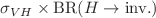 $$\sigma _{VH} \times \text {BR}(H\rightarrow \text {inv.})$$