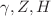 $$\gamma ,Z,H$$