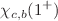 $$\chi _{c,b}(1^+)$$