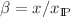$$\beta =x/x_\mathrm{I\!P}$$