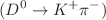 $$(D^0\rightarrow K^+ \pi ^-)$$