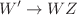 $$W'\rightarrow WZ$$