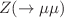 $$Z(\rightarrow \mu \mu )$$