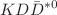 $$K D\bar{D}^{*0}$$