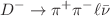 $$D^-\rightarrow \pi ^+\pi ^- \ell \bar{\nu }$$