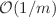 $${\mathcal {O}}(1/m)$$