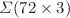 $$\varSigma (72\times 3)$$
