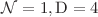 $$\mathcal {N}=1, {\hbox {D}}=4$$