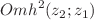 $$Omh^2(z_{2};z_{1})$$