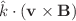 $${\hat{k}}\cdot (\mathbf {v}\times \mathbf {B})$$